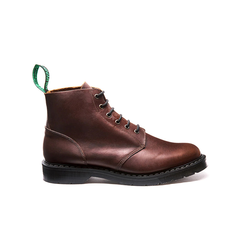 Solovair Men's Boots Brown Gaucho Crazy Horse 6 Eye Astronaut Boot S6969