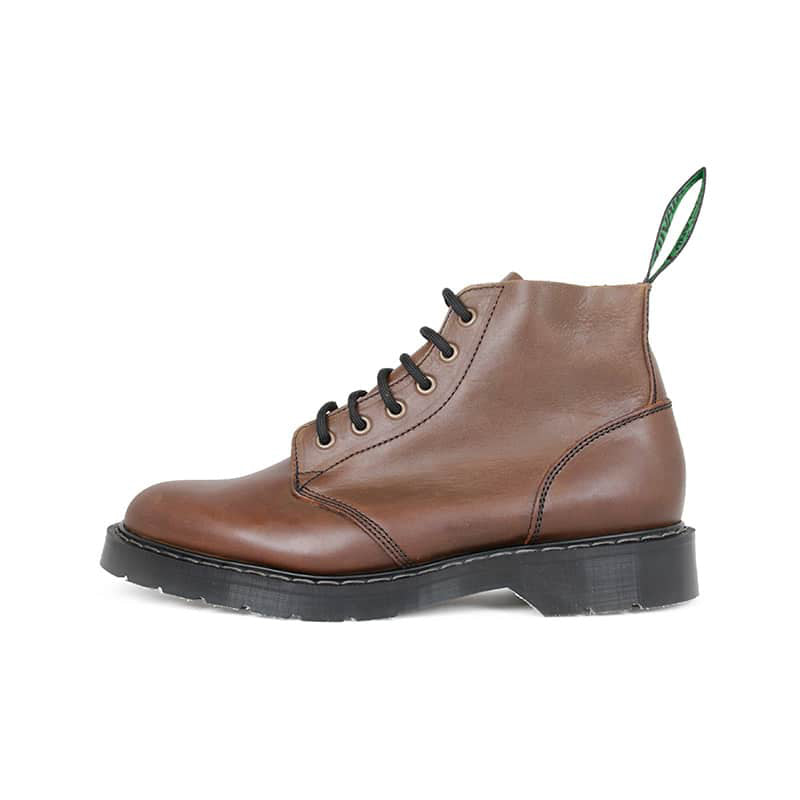 Solovair Men's Boots Brown Gaucho Crazy Horse 6 Eye Astronaut Boot S6969