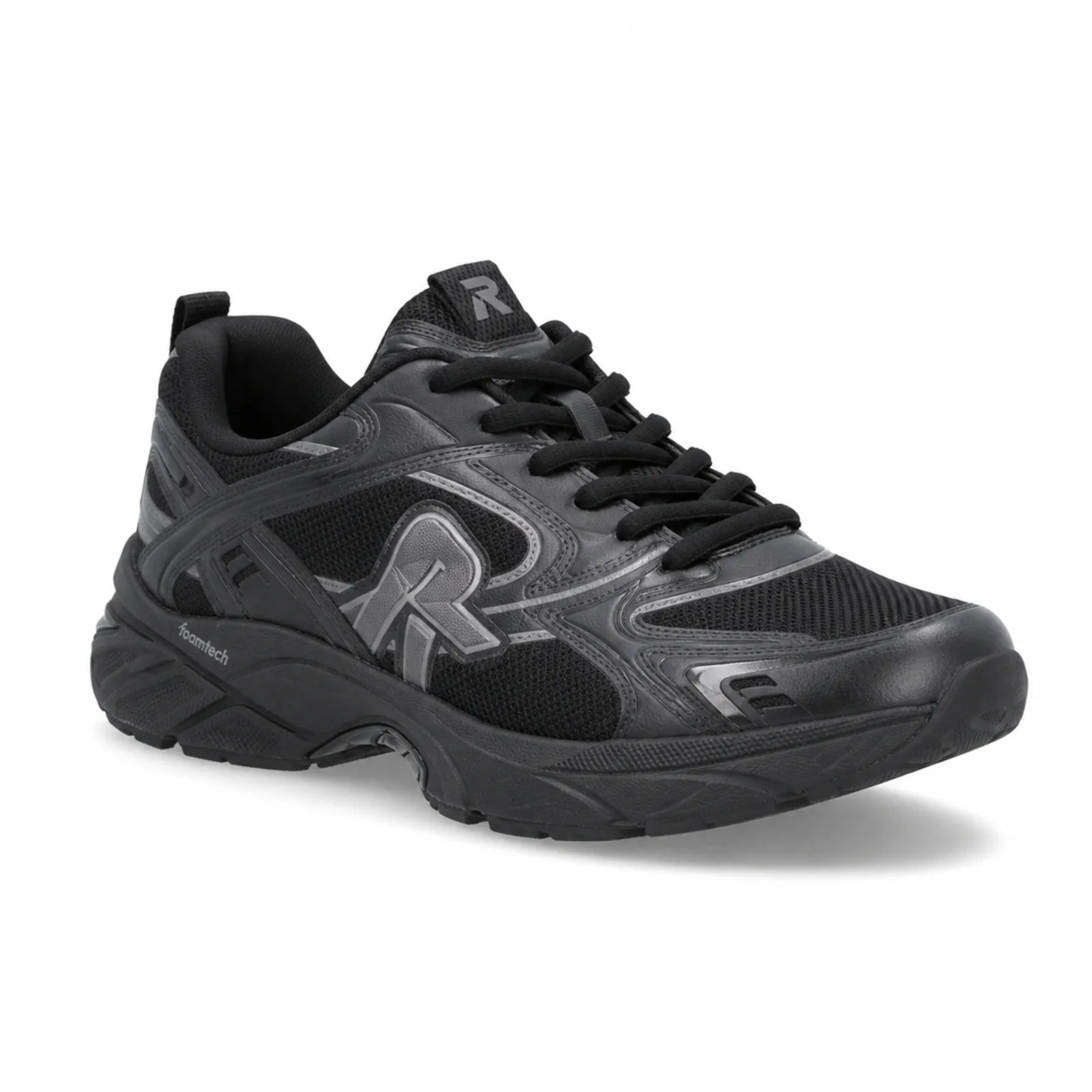 Rieker Camden women's white grey trainers with breathable textile upper and cushioned sole, main product view