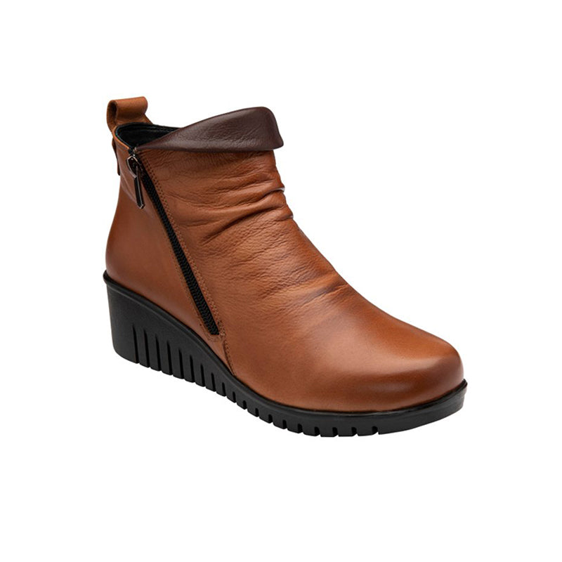 Lotus Cordelia Womens Boots Leather Casual Zip Ankle Boots ULB299