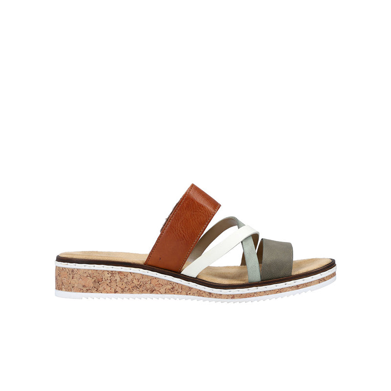 Rieker Women's Slippers Fashion Hook & Loop Casual Summer Sandals V3652