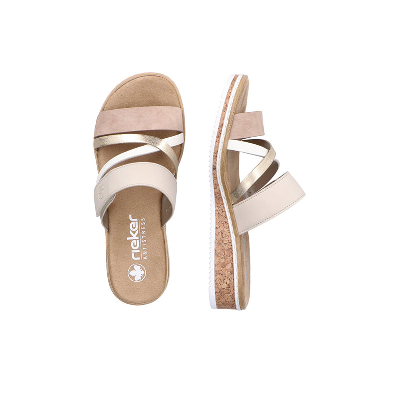 Rieker Women's Slippers Fashion Hook & Loop Casual Summer Sandals V3652