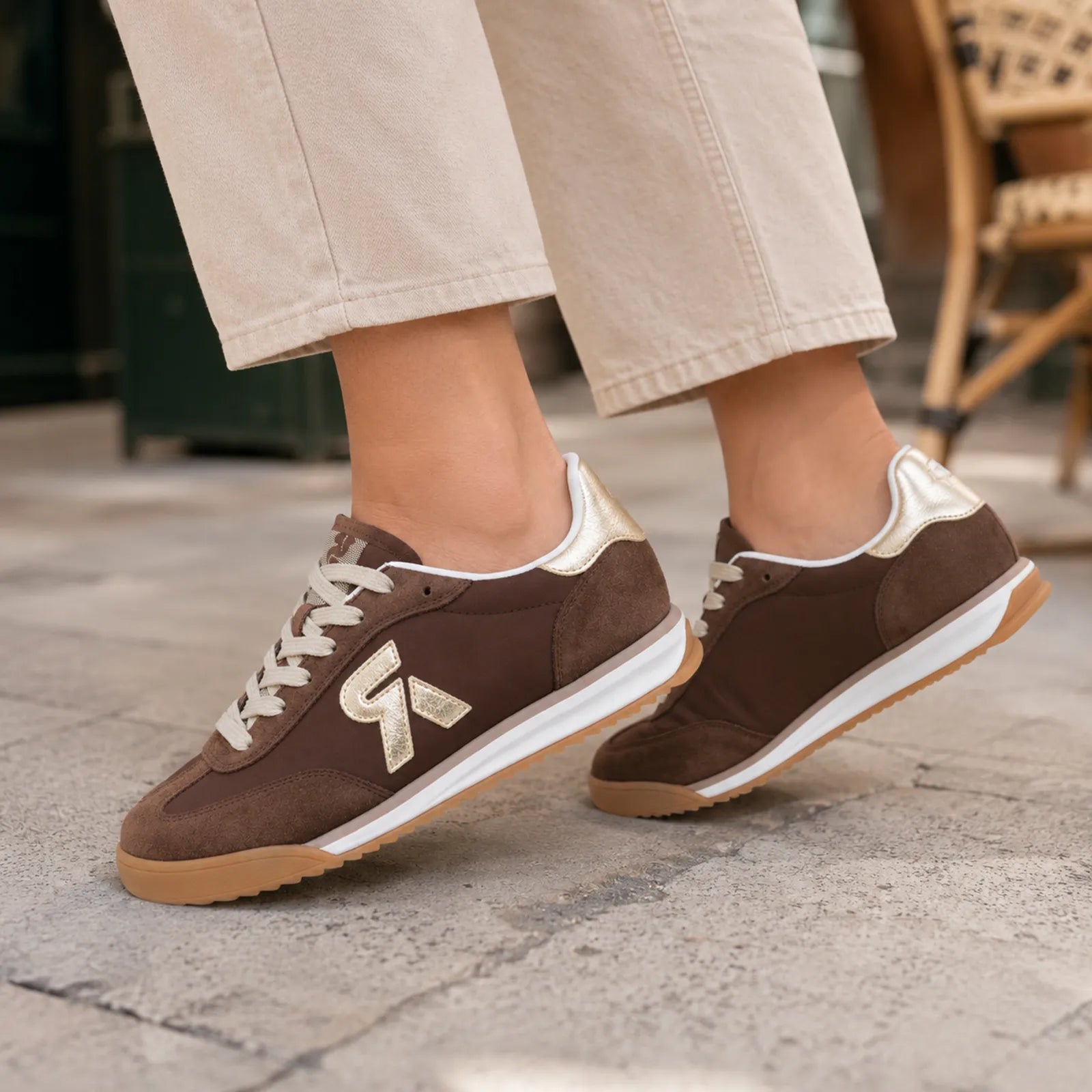Rieker KINGSTON women's Brown trainers styled for casual everyday wear