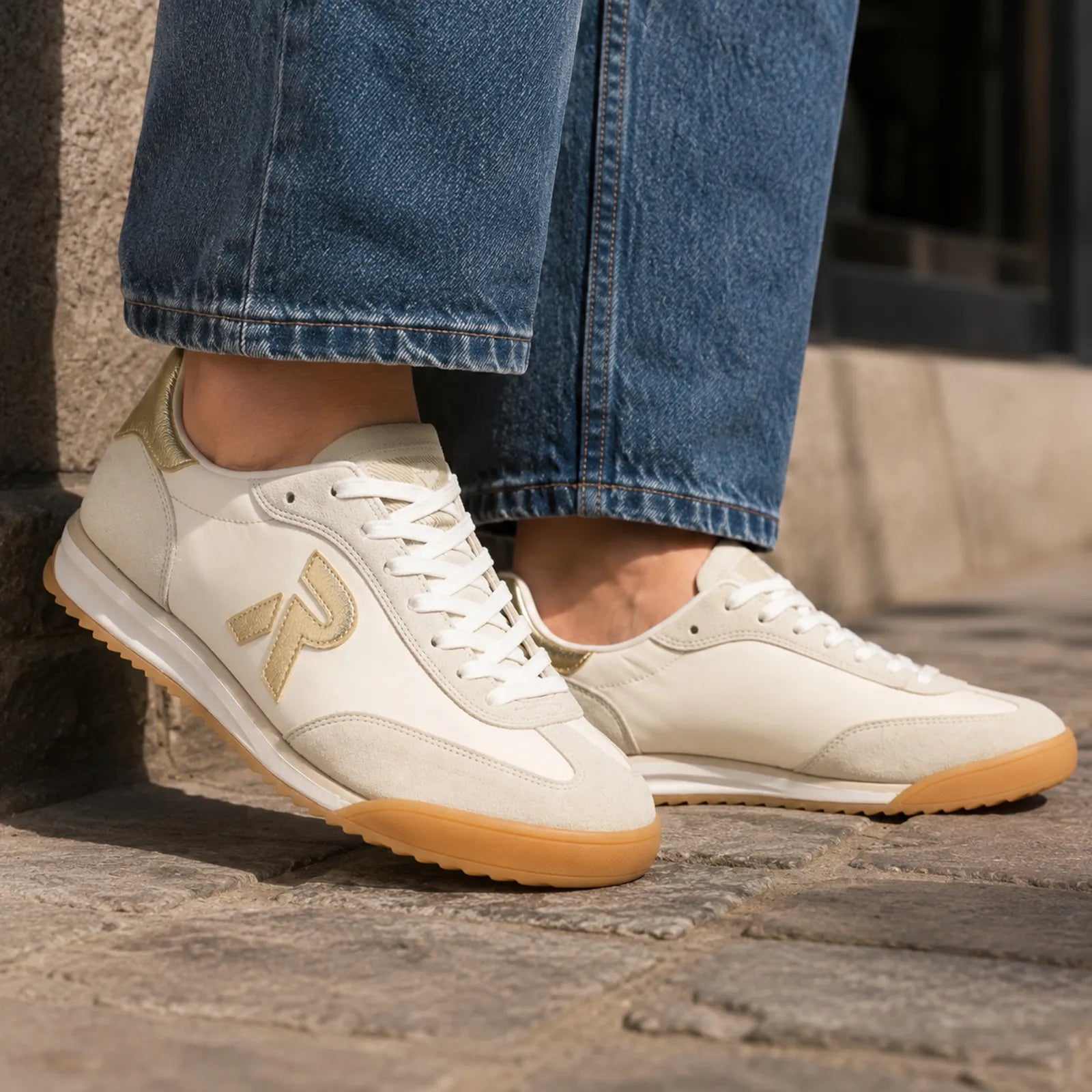 Rieker KINGSTON women's White trainers styled for casual everyday wear