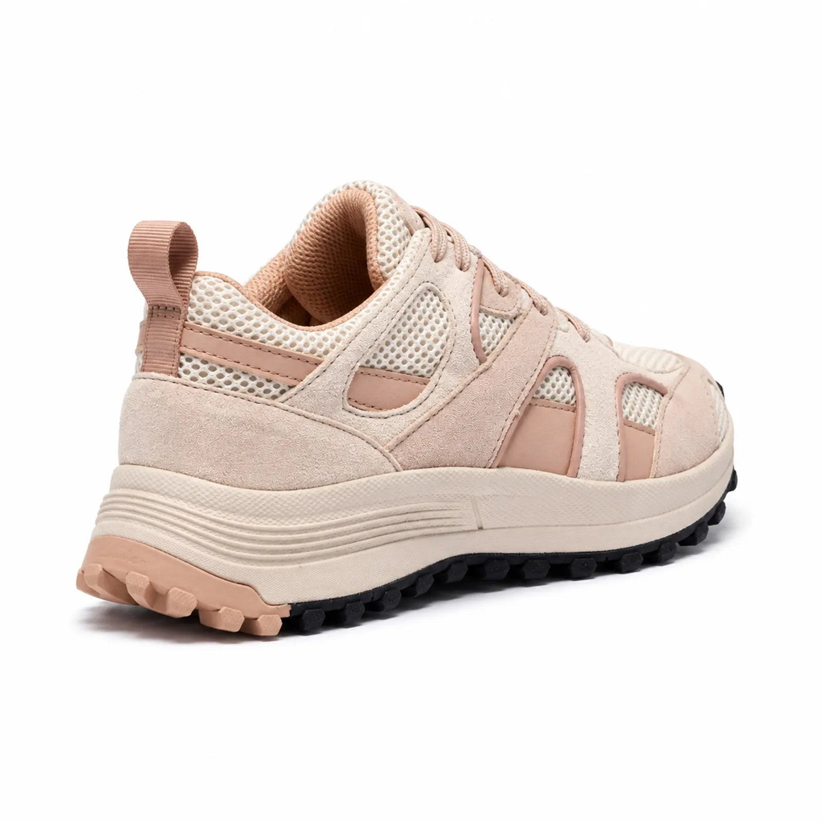 Side view of Clarks ATL Trek Mesh women's suede mesh sneakers with durable rubber sole