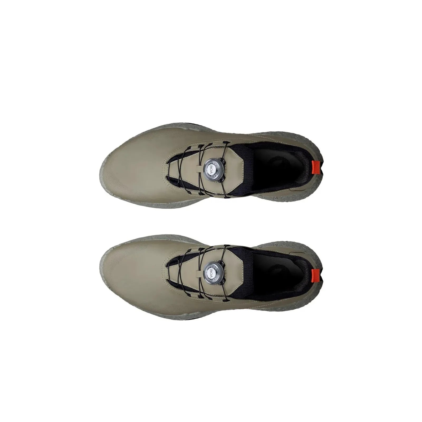 Side view of ECCO M Golf BIOM H5 BOA green leather golf shoes