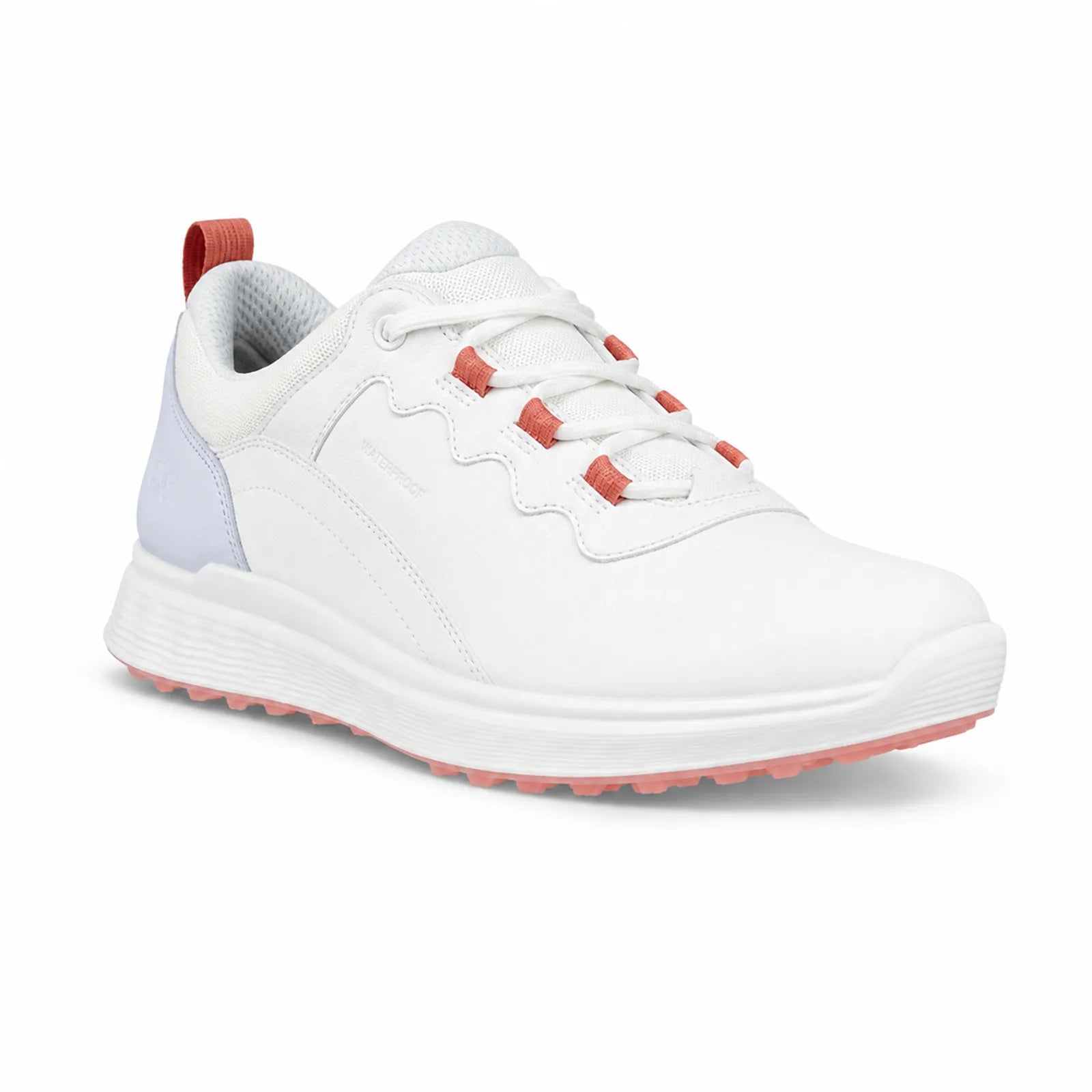 ECCO Golf S-Casual women's white leather waterproof golf shoes