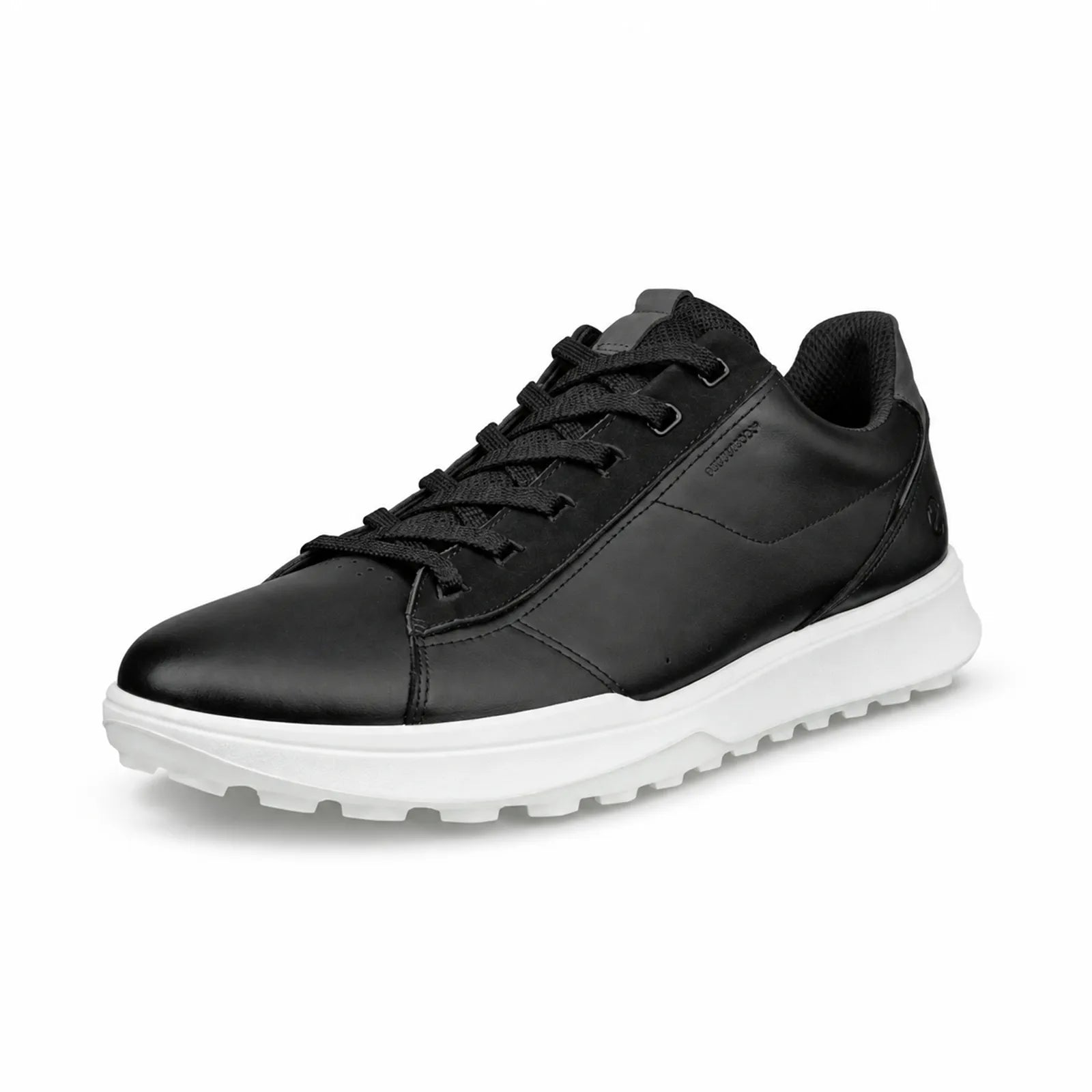 ECCO Golf Street Vibe men's black leather waterproof golf shoes