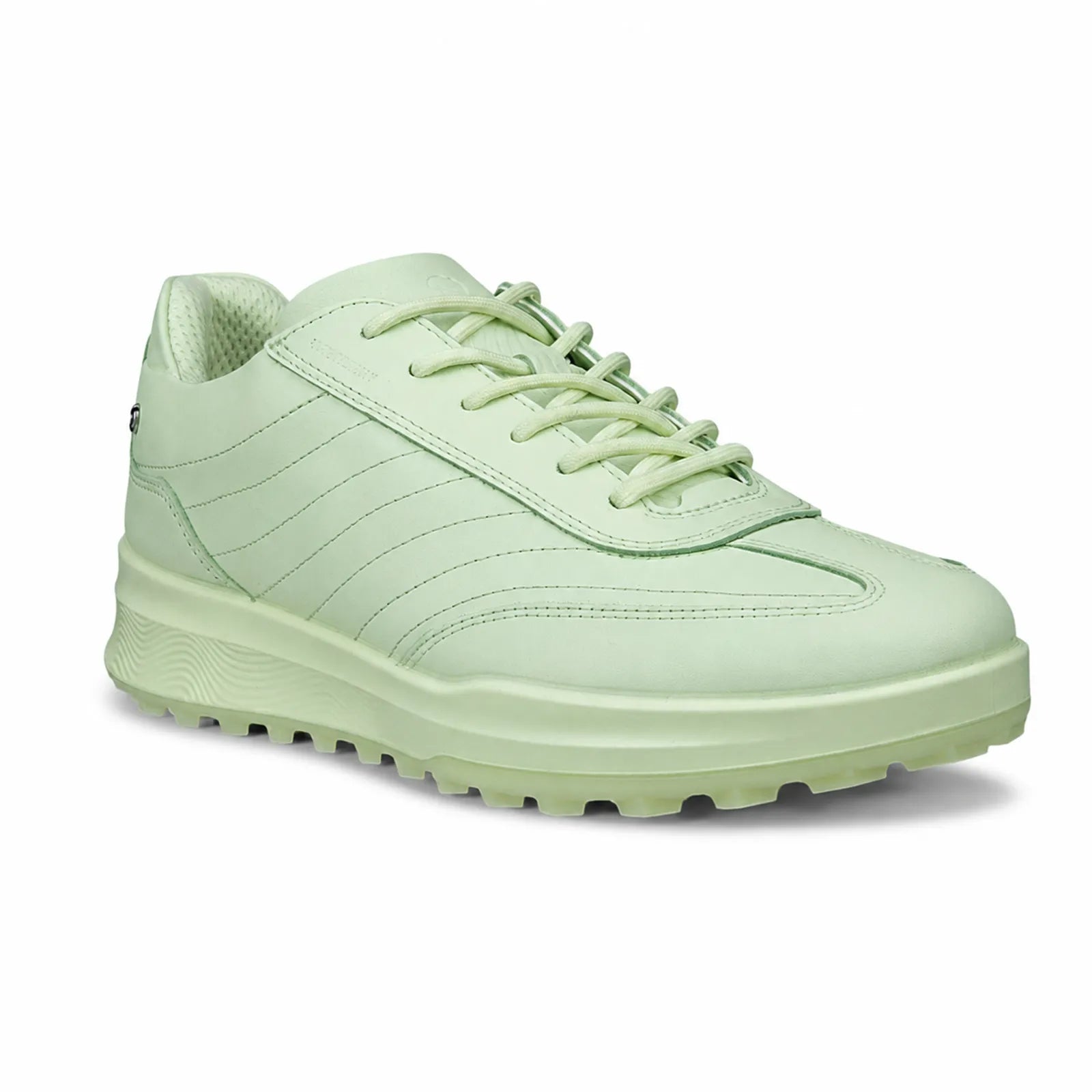 ECCO Golf Street Vibe women's lime cream leather golf shoes with modern outdoor style