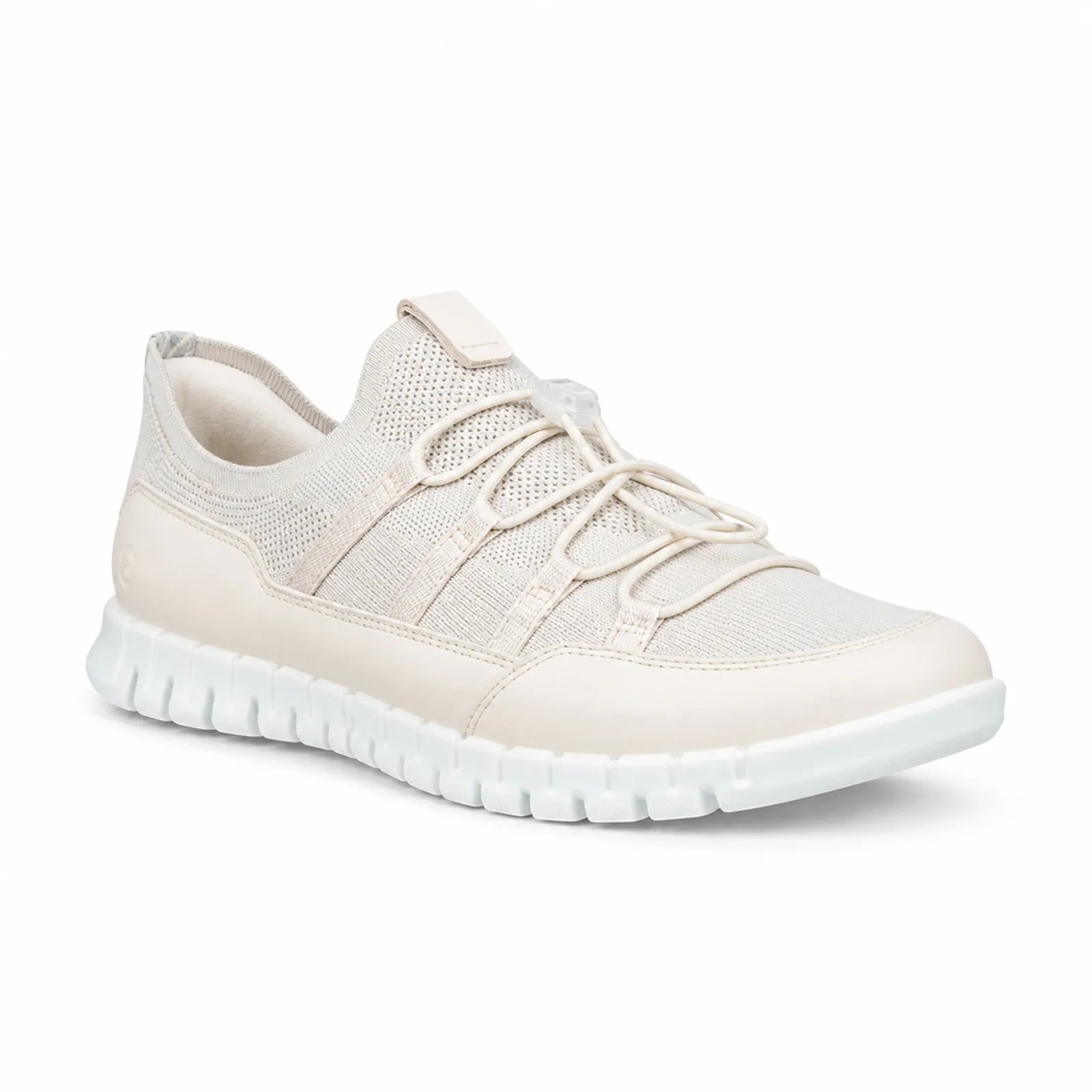 ECCO Gruuv Lite women's beige sneakers with lightweight cushioning and modern walking design