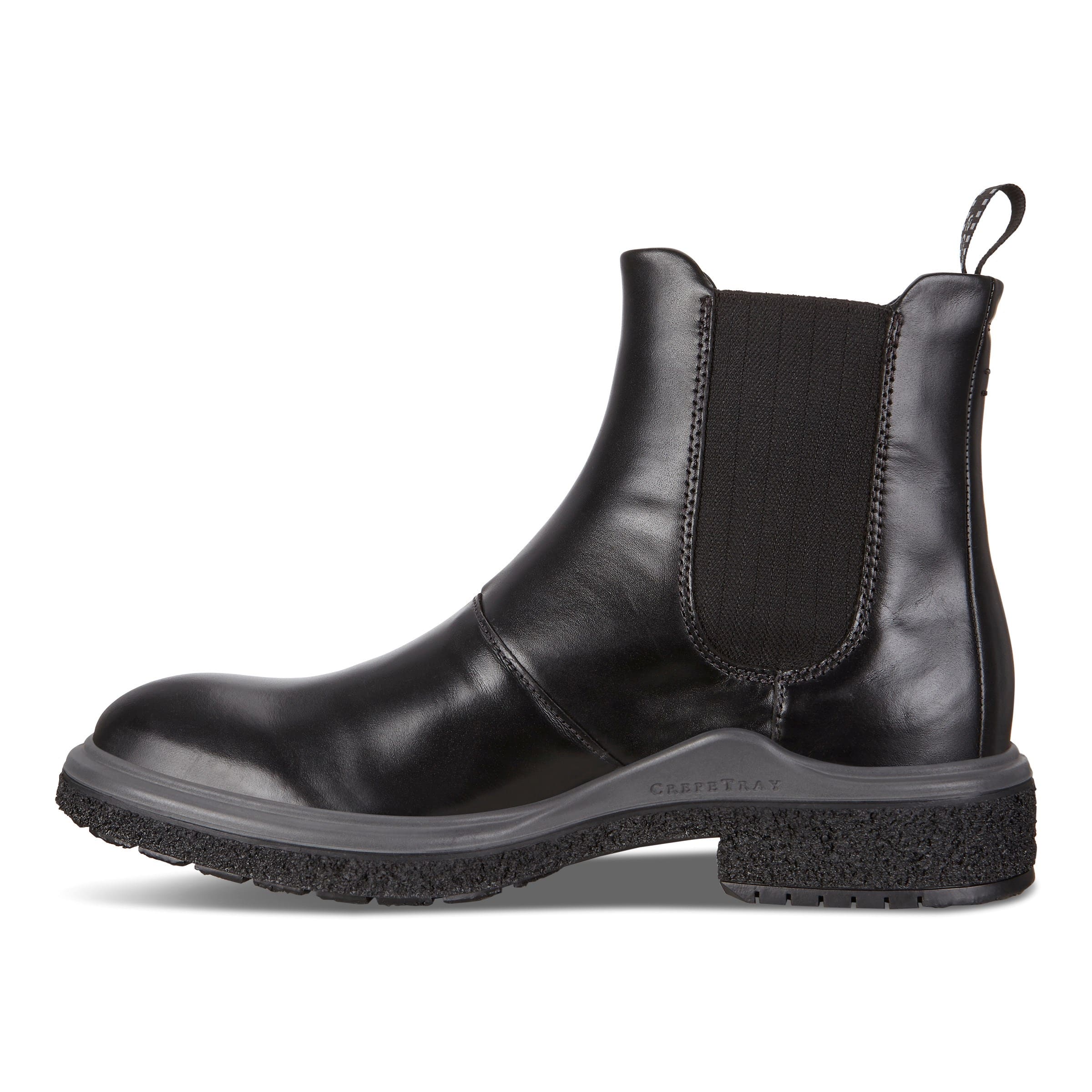 Ecco Crepetray Hybrid Black Eternity Premium Leather Shoes - 121 Shoes