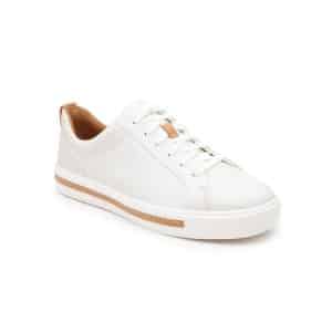 Clarks Un Maui Lace Women's Sneakers White Leather