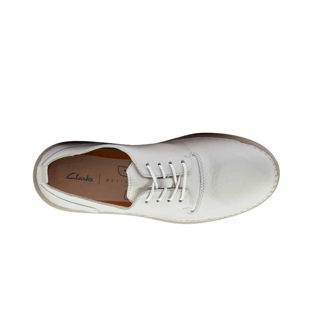 Clarks Hale Lace White Leather - 121 Shoes