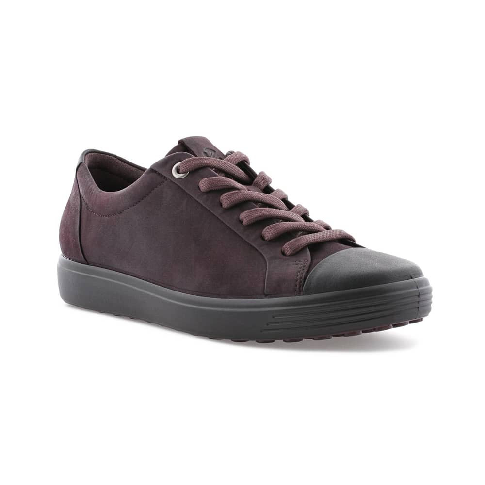 Ecco Soft 7 W Black Fig Leather Shoes - 121 Shoes
