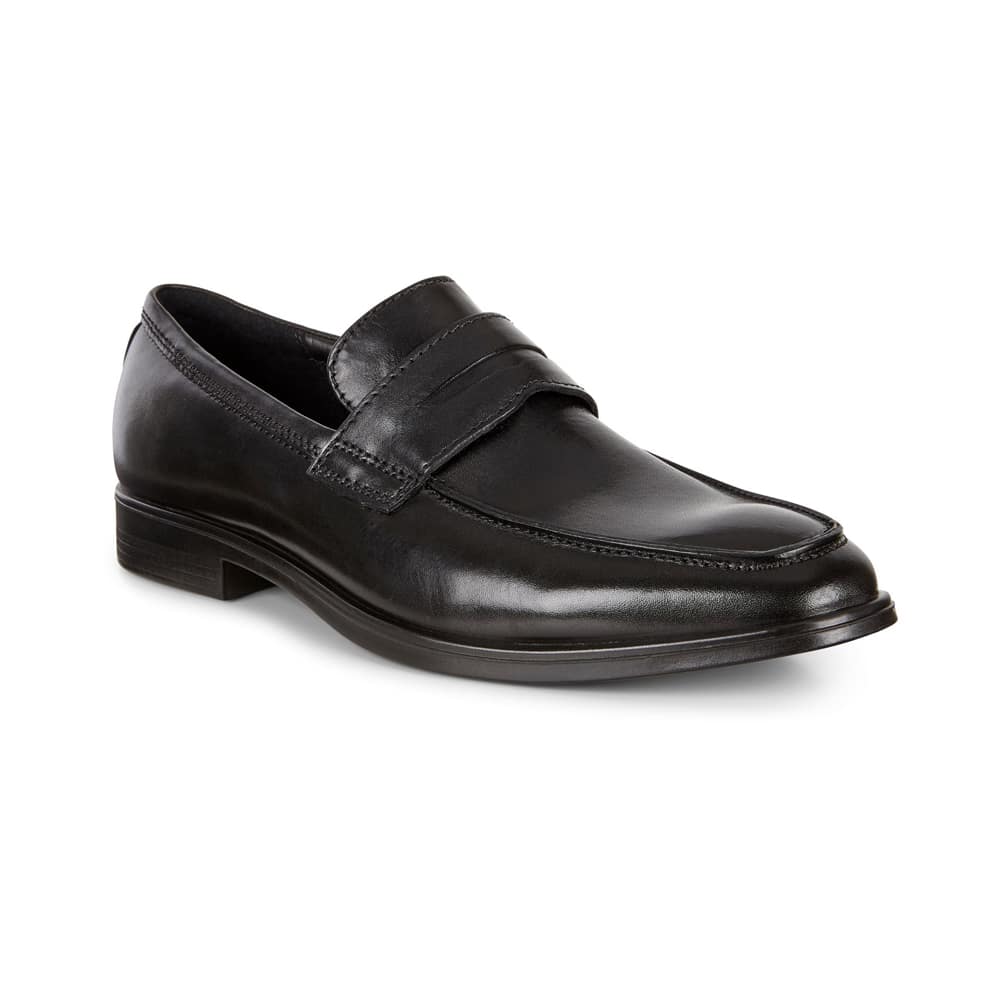 Ecco Melbourne Black Loafer - 121 Shoes