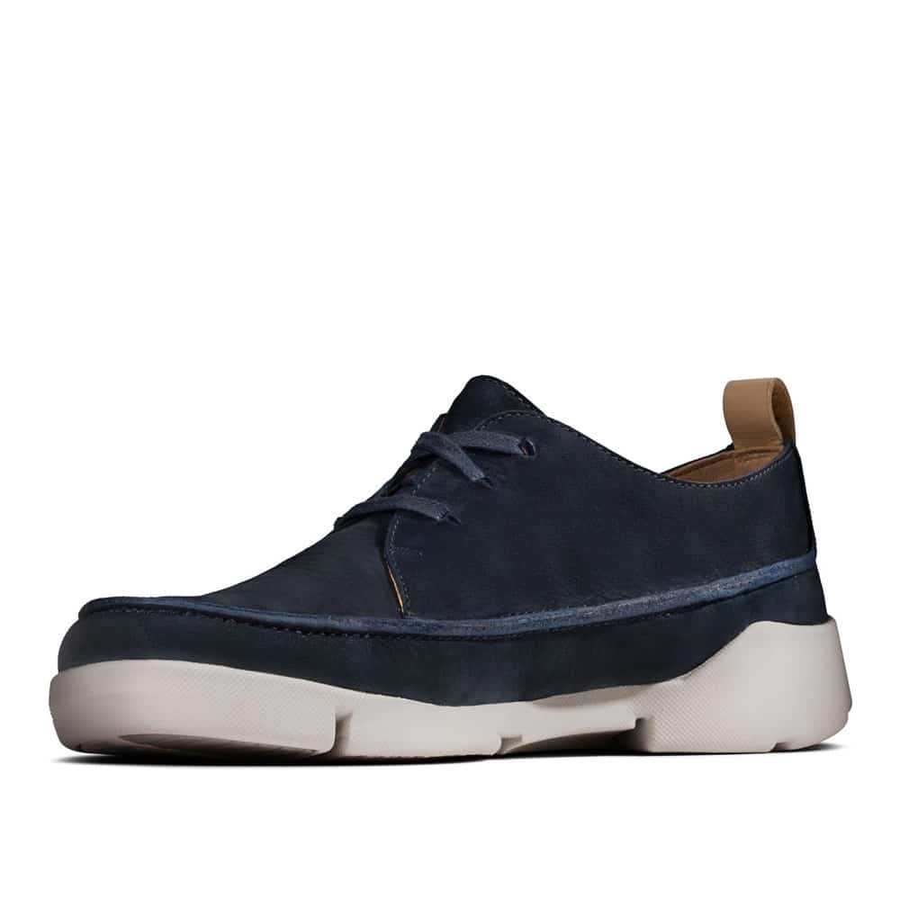 Clarks Tri Clara Navi Leather Casual Shoes - 121 Shoes