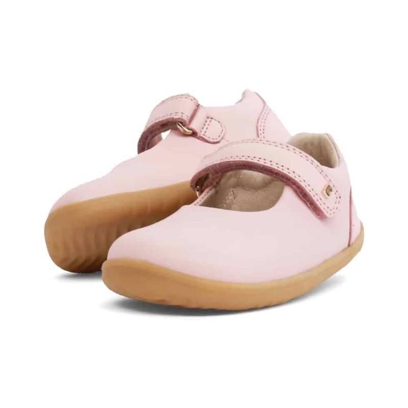 Girls Delight Seashell pink shoes by Bobux