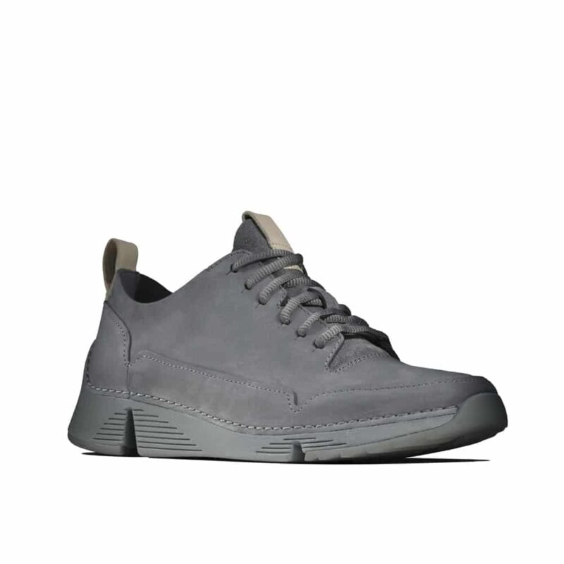 Clarks Tri Spark women's trainers, grey nubuck.