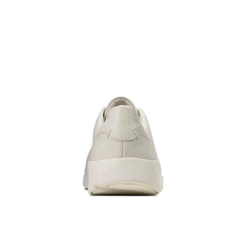 Clarks Tri Abby White leather women's casual shoes