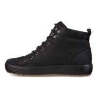 Ecco Soft 7 Tred mens.Black nubuck leather casual boot