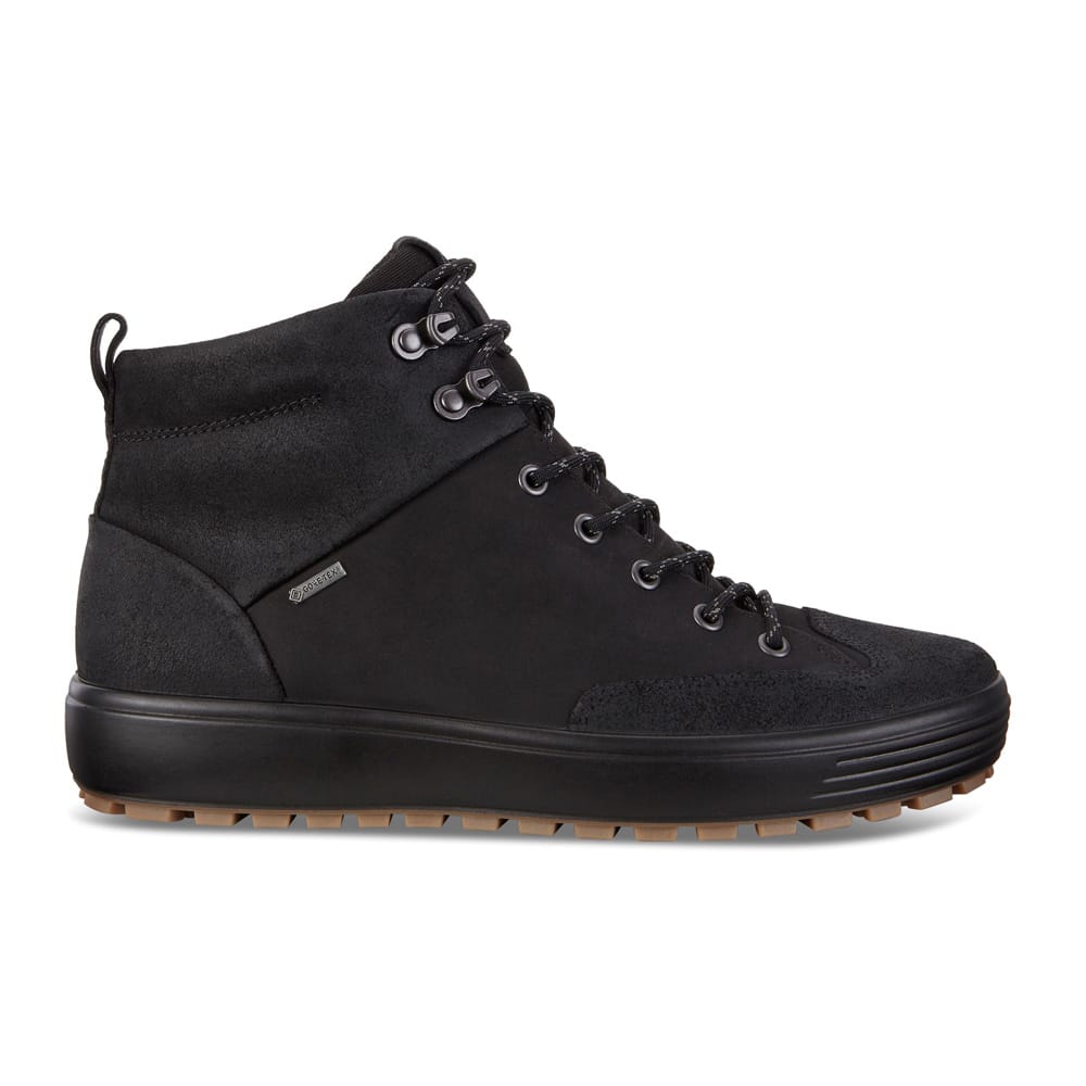 Ecco Soft 7 Tred M Black Nubuck Leather - 121 Shoes