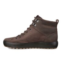 Ecco Soft 7 Tred mens. Cocoa Brown nubuck leather casual boot.