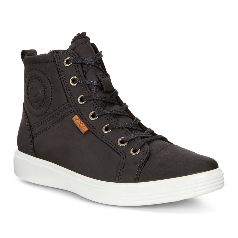 Ecco S7 Teen Black Drago Black Oily Leather - 121 Shoes