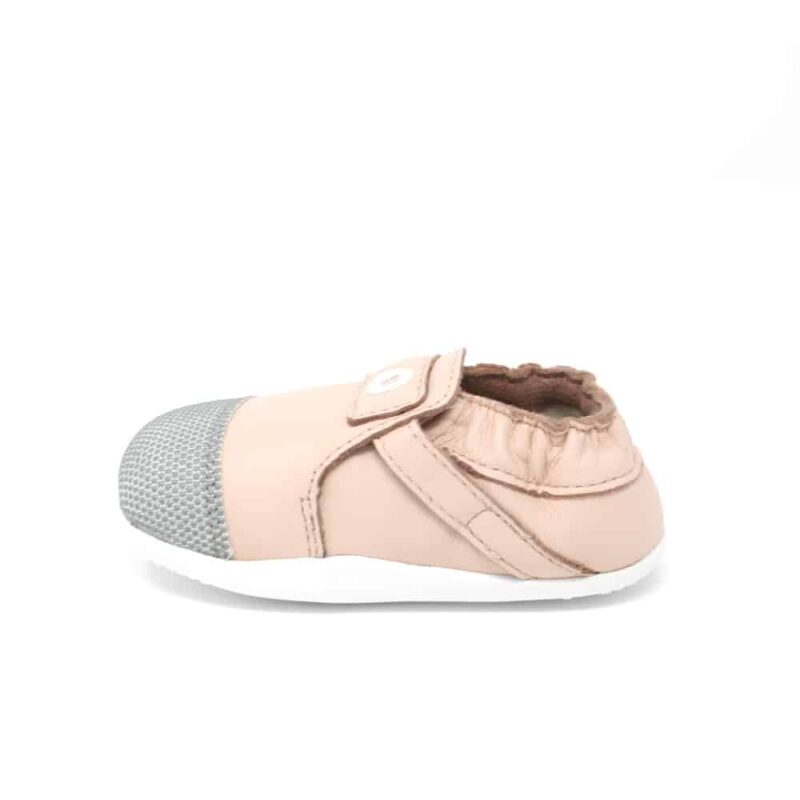 The Bobux Xplorer Origin Arctic Seashell Pink. Suitable for first-walkers.