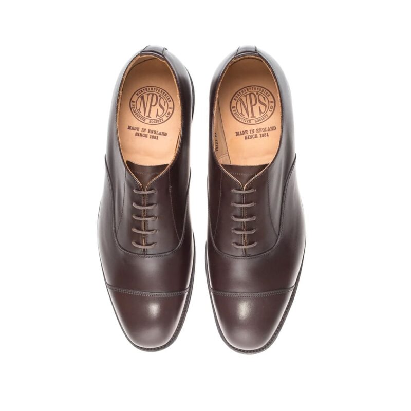 NPS Law Walnut 5 Eye Capped Oxford Shoe