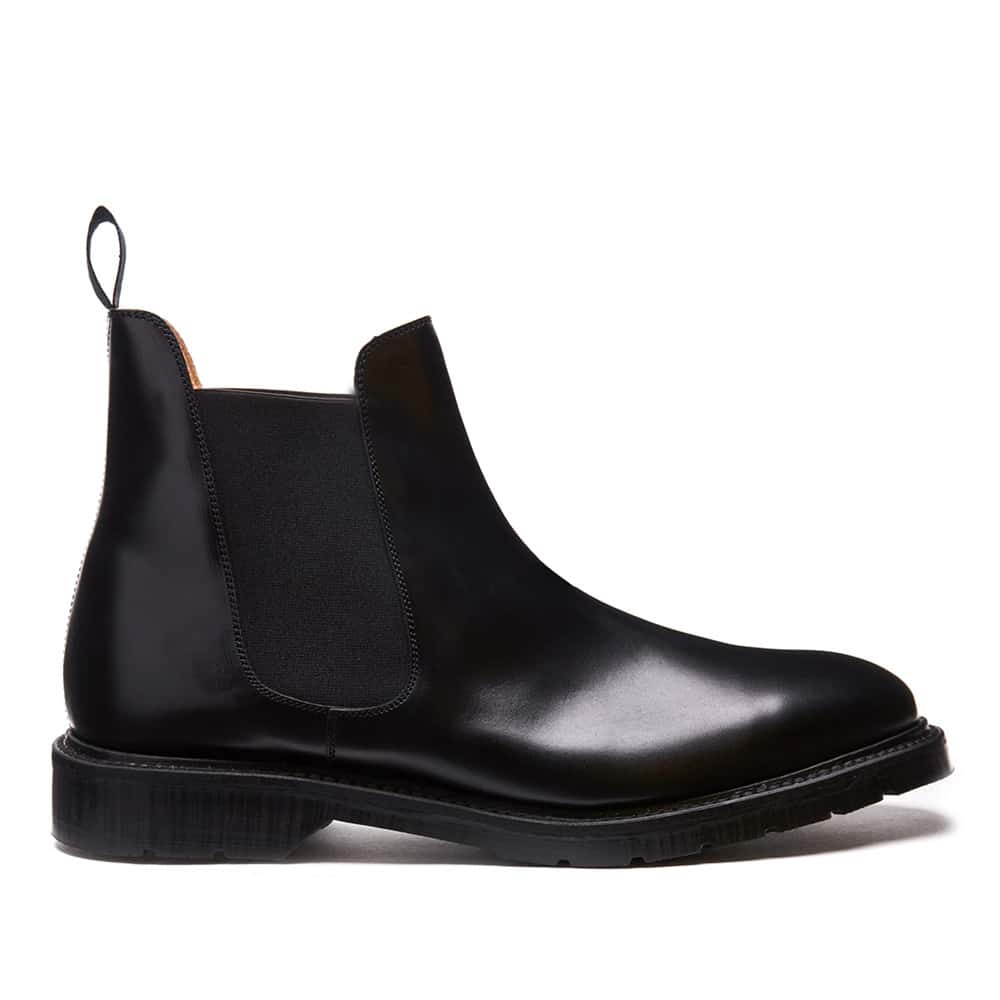 Solovair Black Chelsea Boot Black Premium Leather - 121 Shoes