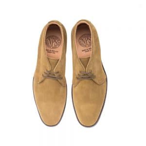 NPS Russell Fawn Suede Chukka Boot. Upper made from suede.
