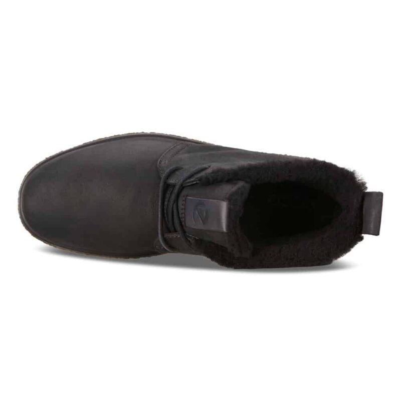 Ecco Crepetray Black Teardrop.Premium casual shoes.