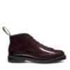 SOLOVAIR Burgundy Rub-Off Monkey Boot. Made from quality leather.