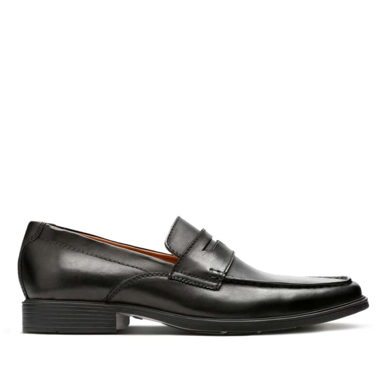Clarks Tilden Way Black Leather. Premium Shoes