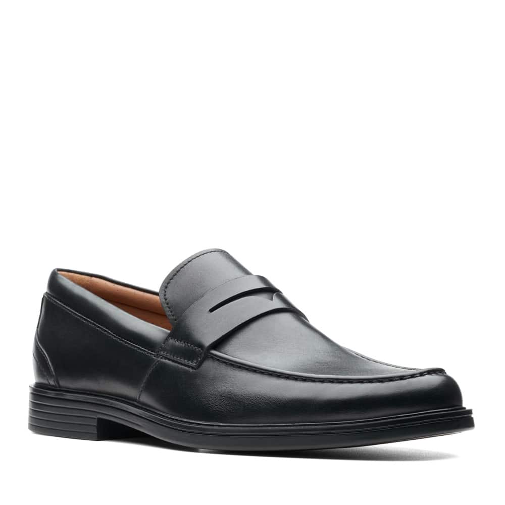 Clarks Un Aldric Step Black Premium Shoes - 121 Shoes