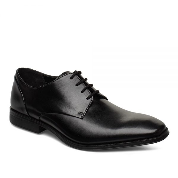 Clarks Gilman Plain Black Premium Shoes - 121 Shoes
