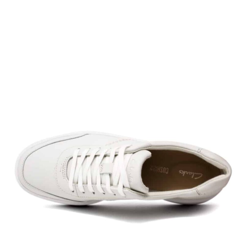 Clarks Hero Walk White Leather. Premium Shoes