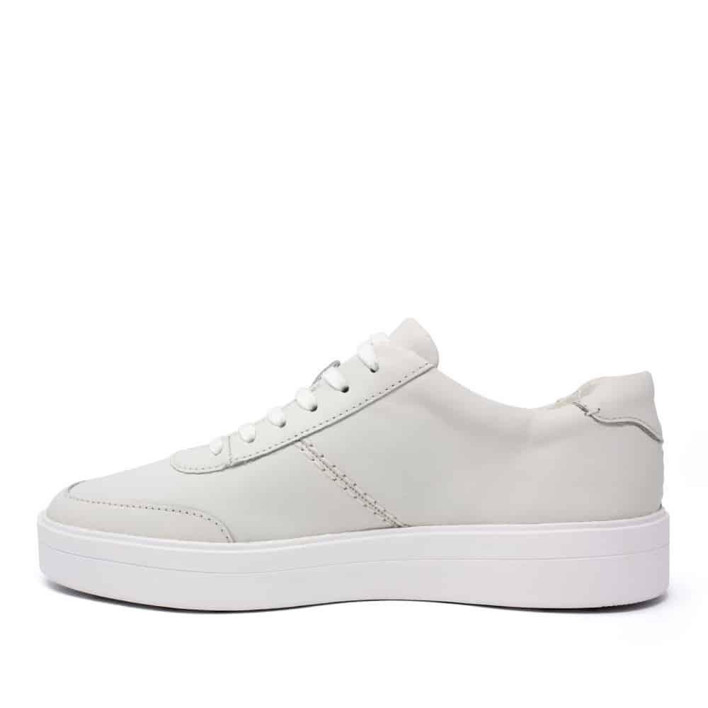 Clarks Hero Walk White Leather Premium Shoes - 121 Shoes