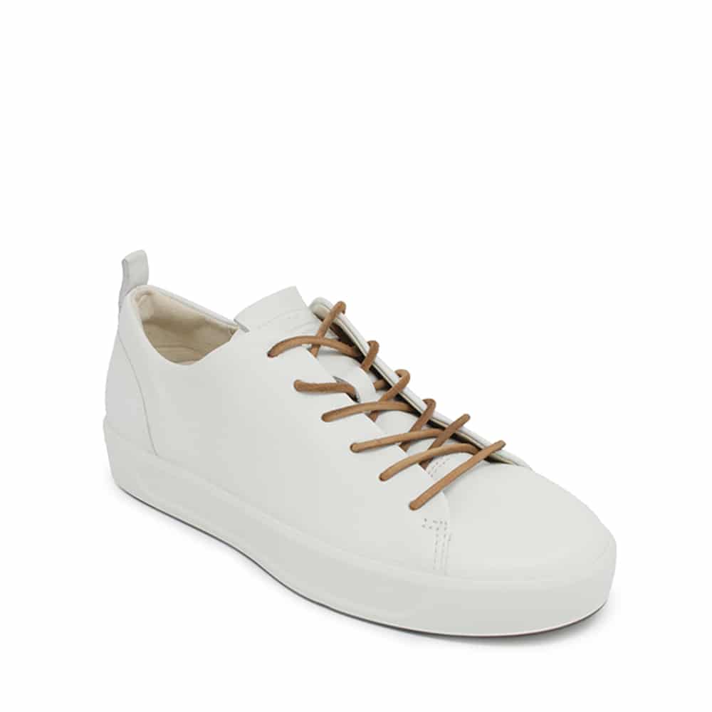 Sandet diagonal bruge Ecco Soft 8 W White Premium Leather shoes - 121 Shoes