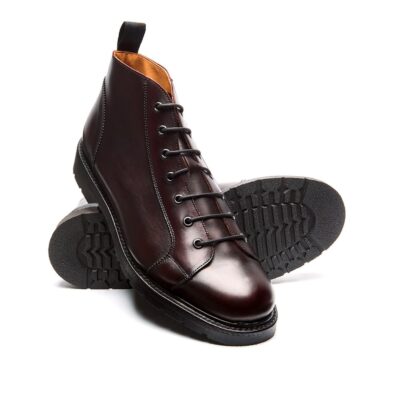 Solovair Burgundy Monkey Boot. Made from quality leather