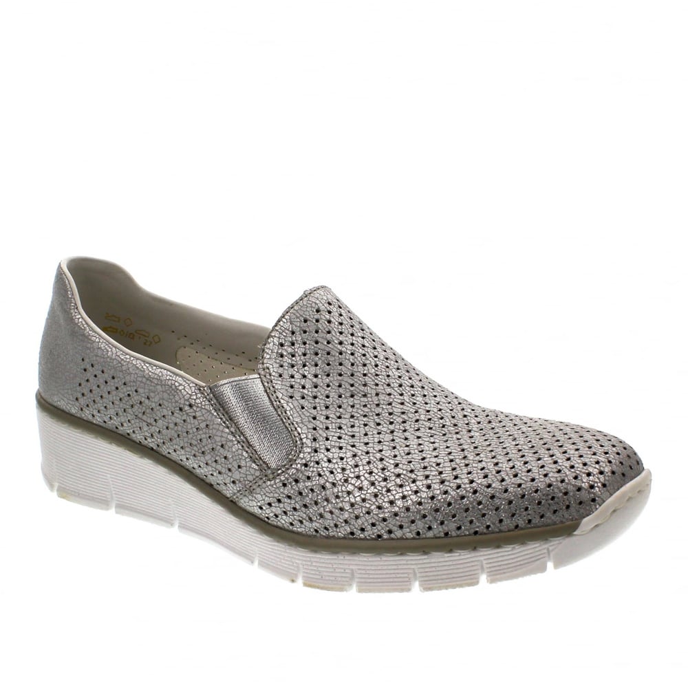 Rieker 53775-81 Silver Reliable and Stylish Shoes - 121 Shoes