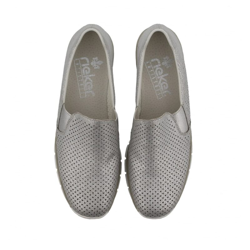 Rieker 53775-81 Silver. Premium Women's Shoes