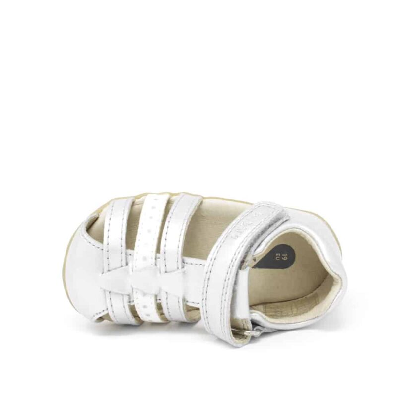 Bobux Jump Silver Sandal. Best shoes for growing feet