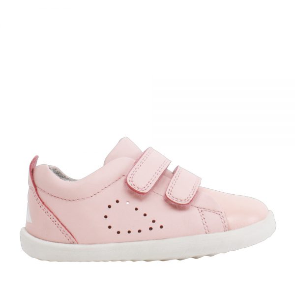 Bobux Grass Court Seashell + Pink. Premium Kids Shoes