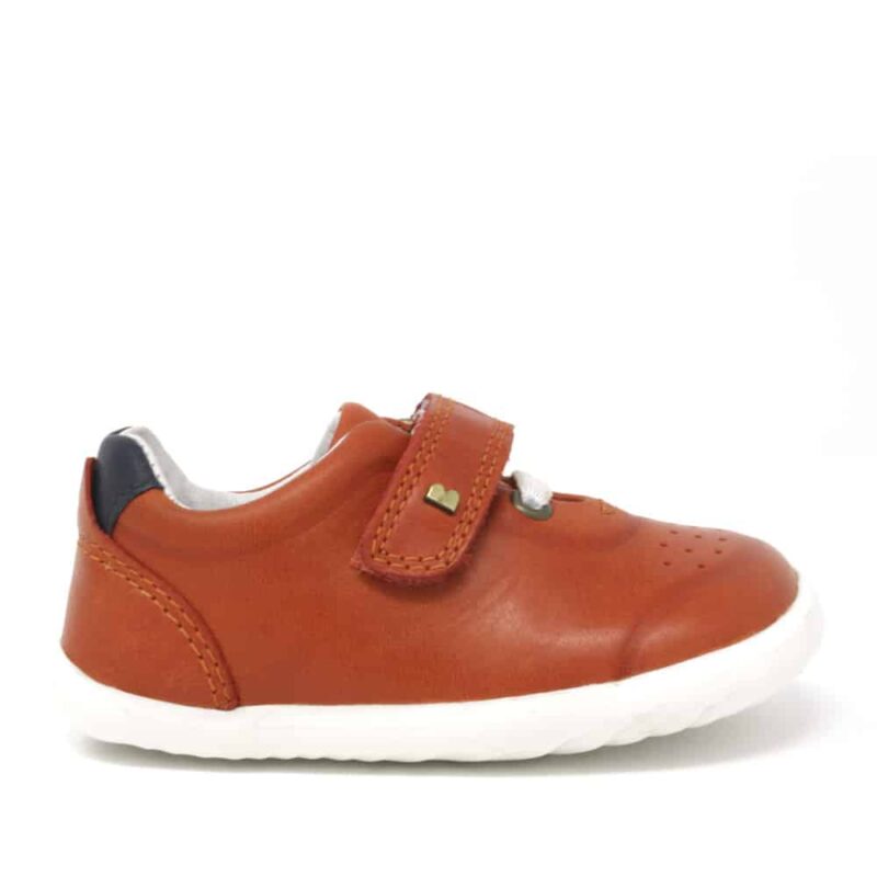 Bobux SU Ryder Paprika + Navy. Best shoes for growing feet.