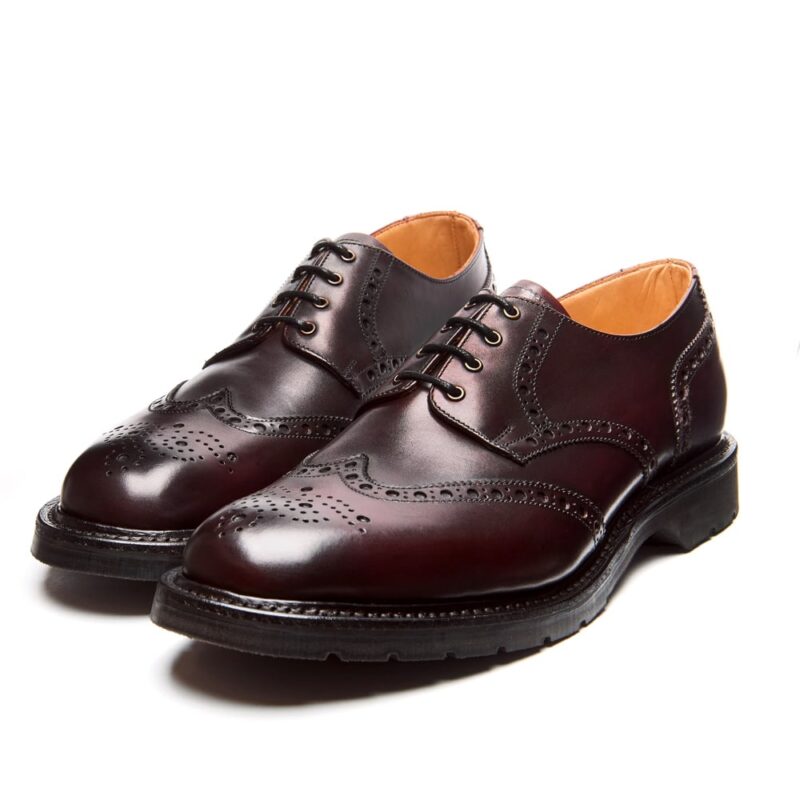 Solovair Burgundy 4 Eye Gibson Brogue