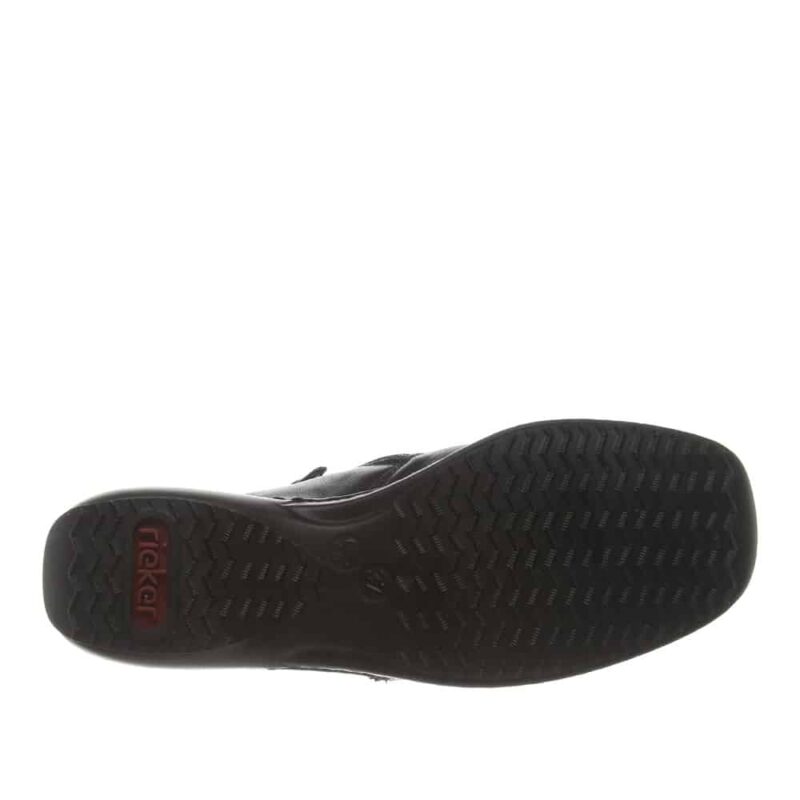 Rieker L3882-00 Ladies Black Combination Ankle Boots. Stylish Shoes