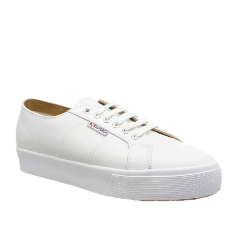 Superga 2730 Nappa Lea White. Stylish Premium Shoes