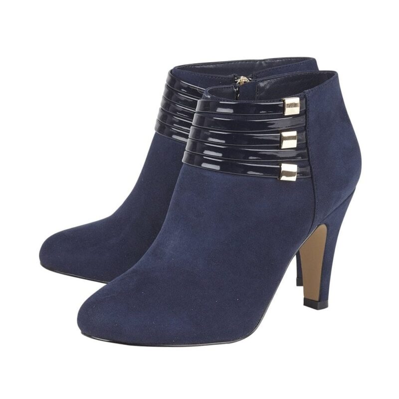 Navy Nell Shoe Boots
