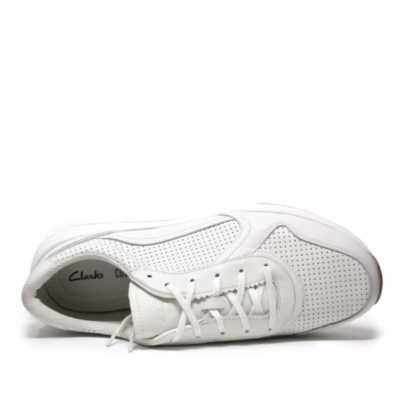 Clarks Sift Speed White Leather. Premium Shoes